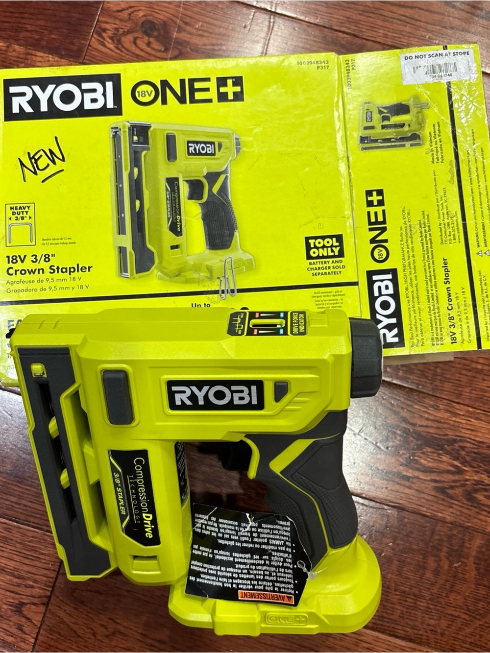 RYOBI 18V ONE+ 3/8" Crown Stapler (Tool Only)
